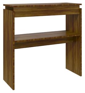 VidaXL Konzolni stol boja smeđeg hrasta 80x30x80 cm konstruirano drvo