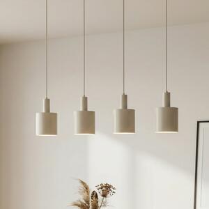 Lindby viseća lampa Ovelia, bež, 4 žarulje, metal, E27, prigušiva, Bež, Kuhinja, Metal
