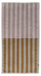 Smeđe-bež ručnik od organskog pamuka 50x90 cm Disorder - Mette Ditmer Denmark