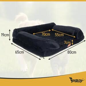 Purlov ortopedski ležaj za pse M 80x65 cm – pjenasti madrac i skidiva navlaka