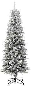 VidaXL Umjetno usko božićno drvce sa snijegom 150 cm PVC i PE