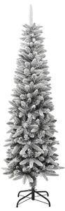 VidaXL Umjetno usko božićno drvce sa snijegom 180 cm PVC i PE