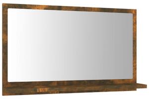 VidaXL Kupaonsko ogledalo boja dimljenog hrasta 60x10,5x37 cm drveno