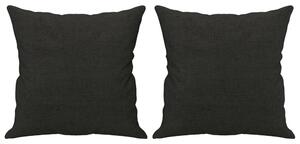 VidaXL Ukrasni jastuci 2 kom crni 40x40 cm od tkanine