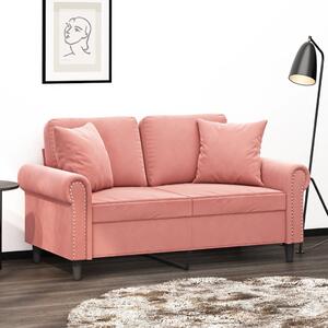 VidaXL Ukrasni jastuci 2 kom ružičasti 40 x 40 cm baršunasti