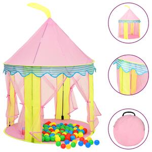 VidaXL Dječji šator za igru ružičasti 100 x 100 x 127 cm