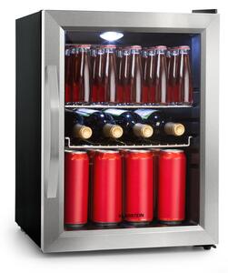 Klarstein Beersafe M, hladnjak, C, LED, 2 metalne rešetkaste police, staklena vrata, crni