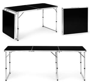 Sklopivi ugostiteljski stol 180 x 60 cm crni 3-dijelni