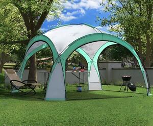 Paviljon šator za vrtni piknik 3,5 x 3,5 m zeleni