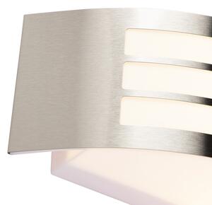 Moderna zidna svjetiljka čelik nehrđajući čelik IP44 - Sapphire Deluxe