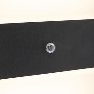 Vanjska zidna svjetiljka crna IP44 uklj. LED sa senzorom svjetlo-tamno - Dualy