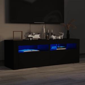 VidaXL TV ormarić s LED svjetlima crni 120 x 35 x 40 cm