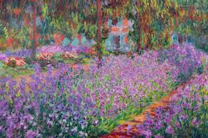 Reprodukcija The Artist's Garden at Giverny, 1900, Claude Monet