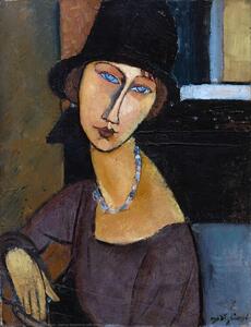 Reprodukcija Jeanne Hebuterne wearing a hat, Amedeo Modigliani