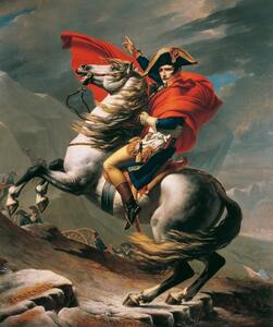 Reprodukcija Napoleon Crossing the Alps on 20th May 1800, Jacques Louis David