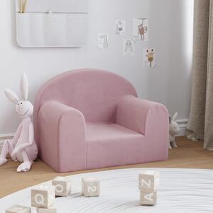 VidaXL Dječja fotelja ružičasta od mekanog pliša
