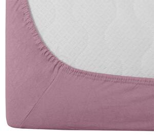 Jersey plahta ružičasta 160 x 200 cm
