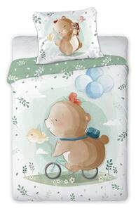 FARO posteljina 2 djelna Cuddles white/green