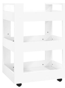 VidaXL Kuhinjska kolica bijela 60 x 45 x 80 cm od konstruiranog drva