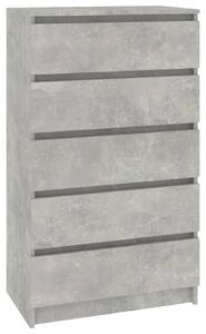 VidaXL Ladičar siva boja betona 60 x 36 x 103 cm od konstruiranog drva