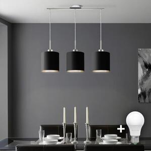 Eglo - LED luster na užetu TUNJA 3xE27/60W/230V crni