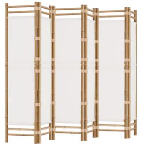 VidaXL Sklopiva sobna pregrada s 6 panela 240 cm od bambusa i platna