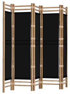 VidaXL Sklopiva sobna pregrada s 5 panela 200 cm od bambusa i platna