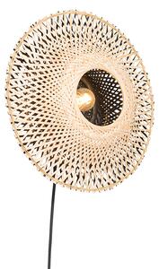Pametna zidna svjetiljka bambus 30 cm s utikačem uklj. WiFi P45 - Rina