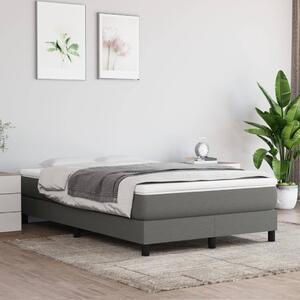 VidaXL Madrac s džepičastim oprugama tamnosivi 120x200x20cm od tkanine