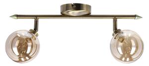 Stropna svjetiljka u brončanoj boji sa staklenim sjenilom ø 10 cm Rodia – Candellux Lighting