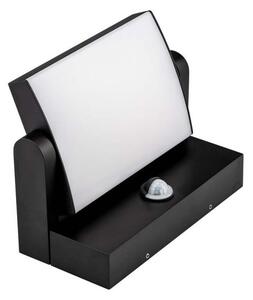 Zidna LED svjetiljka sa senzorom 17W 4000K - IP65 crna