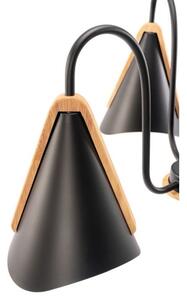 TOOLIGHT Skandinavska stropna svjetiljka s tri ruke Crna APP605-3C