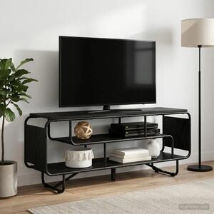 TV stalak 140 x 36 x 45 cm Crni hrast Konstruirano drvo - Crni hrast 140 x 36 x 45 cm