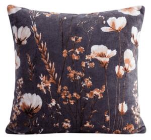 Obostrana jastučnica DUO SENSE ARVENA 45x45 cm mikropliš/flanel, tamno siva