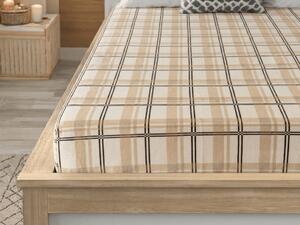 Plahta od mikroplyša PLAID 200x200 cm krem boje