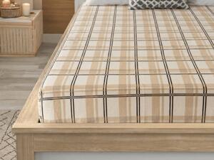 Plahta od mikroplyša PLAID 90x200 cm krem boje