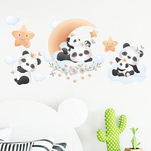 Zidna naljepnica Panda family