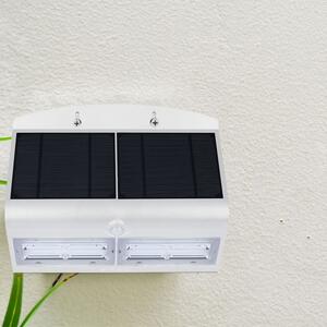 7W LED solarna zidna lampa sa senzorom 4000K Bijelo+crno kućište