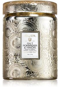 VOLUSPA Japonica Holiday Gilt Pomander & Hinoki mirisna svijeća 510 g