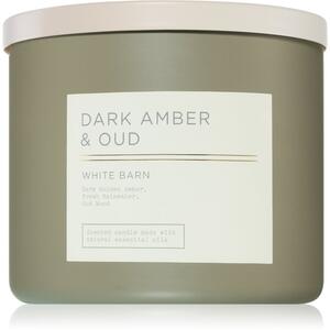 Bath & Body Works Dark Amber & Oud mirisna svijeća 411 g