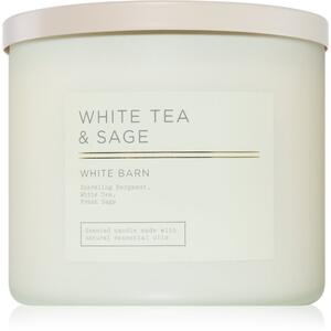 Bath & Body Works White Tea & Sage mirisna svijeća 411 g
