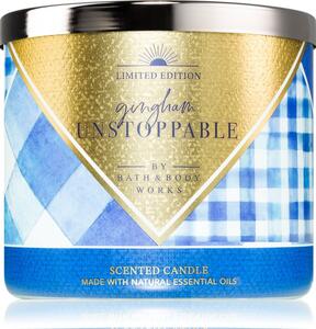 Bath & Body Works Limited Edition Gingham Unstoppable mirisna svijeća 411 g