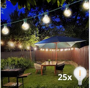 Brilagi -LED Vanjski dekorativni lanac GIRLANDA 25xE12 20m zelena IP44 topla bijela