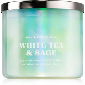 Bath & Body Works White Tea & Sage mirisna svijeća 411 g