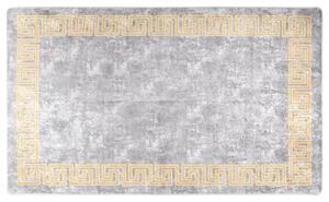 VidaXL Perivi tepih sivo-zlatni 120 x 170 cm protuklizni