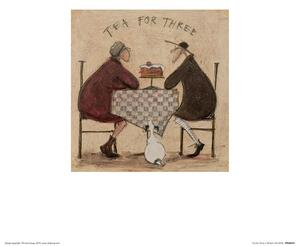 Sam Toft - Tea for Three II Reprodukcija umjetnosti, Sam Toft, (30 x 30 cm)