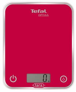 Tefal BC5003V1 kuhinjska vaga, LCD display, maksimalna mjerna masa 5KG, minimalna mjerna masa 1g, crvena