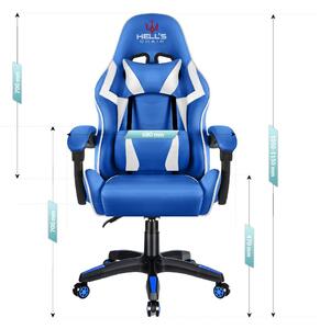 Dječja stolica za igranje HC - 1007 plava s bijelim detaljem