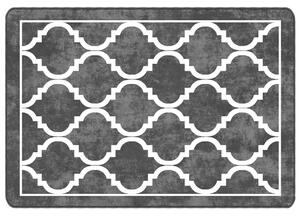 VidaXL Perivi tepih crno-bijeli 160 x 230 cm protuklizni