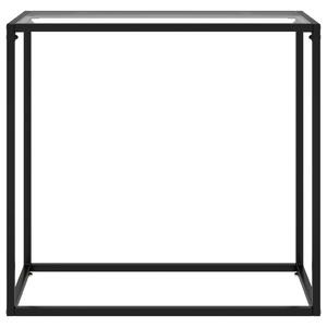 VidaXL Konzolni stol prozirni 80 x 35 x 75 cm od kaljenog stakla